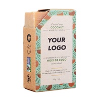 Boîte d'emballage de savon en kraft écologique, biodégradable, colorée, unique, avec logo personnalisé, petite boîte d'expédition pour savon en barre