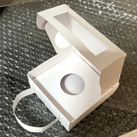 Boîte à chapeau portable de style traditionnel personnalisée avec logo et lettres hébraïques découpées au laser, boîtes à dragées pour Bar Mitzvah avec poignée personnalisée pour mini