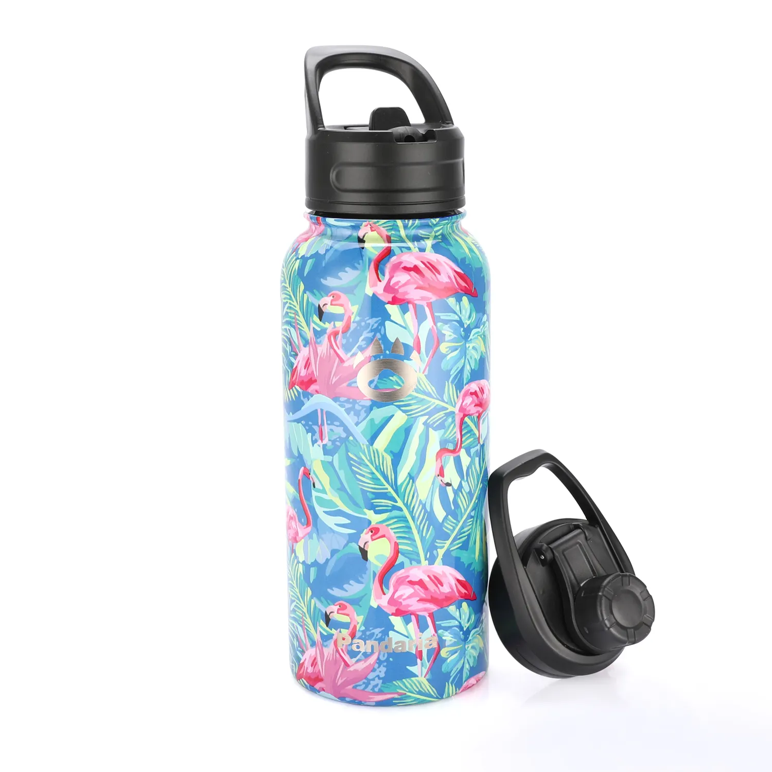 2022 new air transfer printing Standard Mouth Double Wall Stainless Steel Insulated Water Bottle for pattern customization