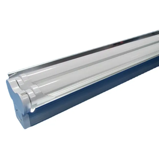 uv lamp empty housing 4ft 1200mm g13 2x18w double t8 led tube fixture with reflector