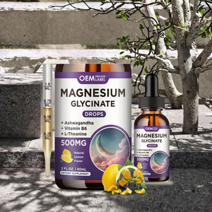 OEM Calm Drop Gouttes Orales pour Adultes au Goût Fraise, pour le Soulagement du Stress, avec Magnésium Glycinate, Bromélaïne et Vitamines - Product Image 3