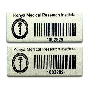 原型标签印刷金属铝资产标签金属铝贴纸板条形码标签