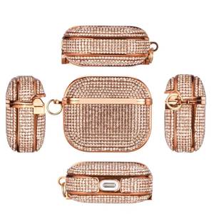 Diamante chapado Flash Crystal Diamond adecuado para <span class=keywords><strong>Airpods</strong></span> <span class=keywords><strong>Pro</strong></span> Apple 1/2/3 generación Bluetooth <span class=keywords><strong>auriculares</strong></span> <span class=keywords><strong>funda</strong></span> protectora - Product Image 6