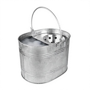 Galvanized Metal Heavy-duty Durable Industrial 25L <b>Mop</b> Bucket steel Office Kitchen Bathroom Home <b>Floor</b> Cleaning Trustworthy - Product Image 3
