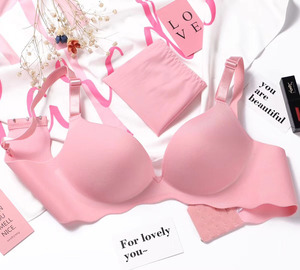 Reggiseno di colore solido per ragazze all'ingrosso che raccolgono sport Push up Yoga comfort senza fili senza fili con bottone posteriore senza soluzione di continuità - Product Image 3