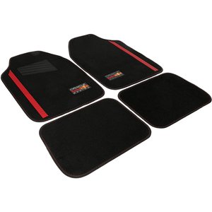 Set di tappetini 4 pezzi Powerbar nero/rosso - Product Image 3
