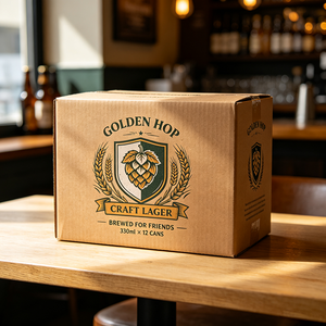 Caja de Cartón Corrugado Personalizada con Impresión Digital Moderna, para Cerveza <span class=keywords><strong>IPA</strong></span>, Envío Rápido en 72H, Anti-aplastamiento, Caja de Regalo - Product Image 3