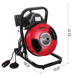Potente Macchina Elettrica per la Pulizia degli Scarichi da 250W, con 4 Frese e Controllo a Pedale - Product Image 6