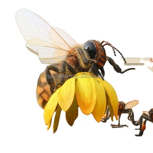Modèle d'oiseau mandarin en fibre de verre Real Bee, taille personnalisée, pour exposition artistique, Fête des Pères, Noël, Thanksgiving, Nouvel An Chinois - Product Image 1