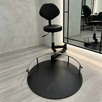 Chaise de Barbier Rotative à 360° pour Coiffeur, Robuste et Intégrée, Idéale pour la Coiffure en Salon - Offre Spéciale
