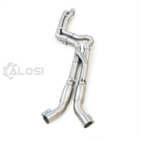 Tuyau intermédiaire en Z à longueur égale avec résonateur en acier inoxydable 304 pour échappement BMW M2/M3/M4 G80 G82 G87 G8X S58 3.0T 2021-2024
