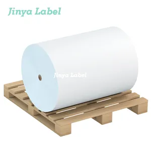 מפעל לספק דבק עצמי תווית תרמית דבק נייר תווית jumbo גליל תווית הדפסה נייר עמיד למים