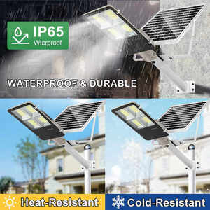 Farola solar de aluminio Iluminación exterior Solar y lithion Todo en uno Farolas 5000 lúmenes - Product Image 3