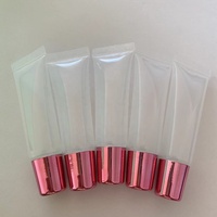 Bouteille de baume à lèvres en plastique de 15 ml, or, argent, brillant à lèvres, tube de compression, sérigraphie, emballage vide de rouge à lèvres de 15 ml, crème contour des yeux de 8ml