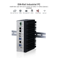 Calculatrice miniature sans ventilateur de dernière génération avec processeur Core i7 de 12e génération, 2x RS232/485, ordinateur industriel pour les contrôles d'automatisation