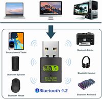 Nouvel adaptateur USB AC600 adaptateur USB WiFi double bande 5GHz sans fil BT 5.0 Dongle Plug and Play pour PC et ordinateur portable