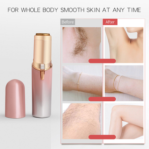 Mini rasoir portable en forme de rouge à lèvres, épilateur électrique indolore pour le visage, tondeuse pour le dessus des lèvres et le <span class=keywords><strong>menton</strong></span>, outil de beauté à piles - Product Image 3