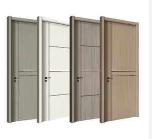 Puerta Interior de Baño, Diseño Moderno, Puerta de Madera de Melamina para Casa, Diseños de Puertas Individuales de Madera - Product Image 5