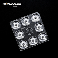 Lentille optique LED HONJU Plano-Convexe en PMMA, indice de protection IP65, pour projecteur LED 5050, éclairage de rue, lampe de paysage, OEM ODM