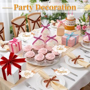 Cinta de Terciopelo Tejida de Nylon 100% Reciclado de Una Sola Cara de 5/8 Pulgadas al por Mayor con Logotipo Impreso Personalizado y Color Personalizado para Embalaje de Regalos y Manualidades - Product Image 5