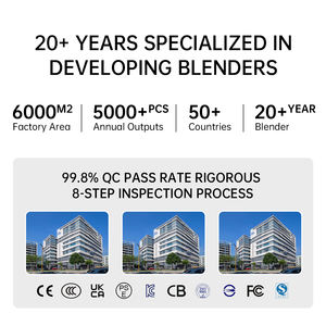 Mixeur Électrique <span class=keywords><strong>Commercial</strong></span> Haute Vitesse Silencieux à Faible Bruit pour Smoothies et Aliments, Type Traditionnel avec Capot Anti-Bruit - Product Image 5