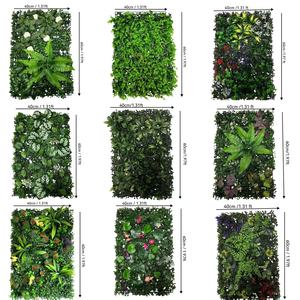 Panneaux de <span class=keywords><strong>haie</strong></span> artificielle en buis, toile de fond en herbe, mur de verdure, protection UV pour clôture d'intimité, jardin, extérieur, mariage - Product Image 5