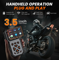Lector de Códigos para Motocicletas ANCEL MT200, Escáner de Diagnóstico Multimarca para Honda, Yamaha, BMW, KTM con Prueba de Batería y Limpieza de Inyectores