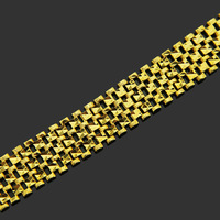 2025 Dubai Luxury Designs Bracelet pour homme plaqué or en alliage de zinc chaîne et lien Bracelet à breloques cadeau