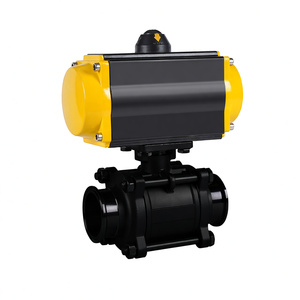 Vente de liquidation COVNA B2B, vanne à bille pneumatique à retour par ressort en acier inoxydable à trois voies 1/2 pouce 2 voies 3PC 1000WOG - Product Image 4