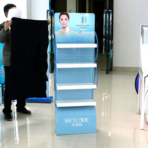 Estantes de metal Accesorios Estantes de exhibición de quiosco al por menor para el cuidado de la piel Cosméticos Exhibición de botellas de fragancia - Product Image 3