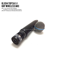 Top 5A 1:1 qualité GLXD4 GLXD24 GLXD micro sans fil pour le son en direct avec Beta58 et micro S-M58
