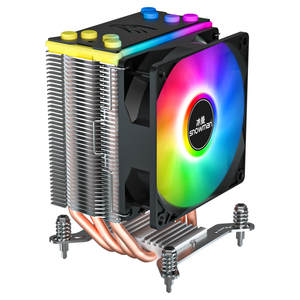 Ventilateurs de refroidissement SNOWMAN <span class=keywords><strong>RGB</strong></span>, refroidisseurs à 4 caloducs Intel pour processeurs, dissipateur thermique, radiateur d'air, dissipateur en cuivre pour PC, CPU - Product Image 1