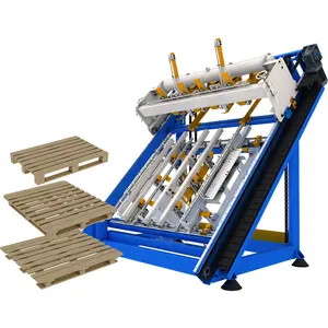 Machine à palettes pour le travail du bois Stringer Euro Pallet Nailing Machine