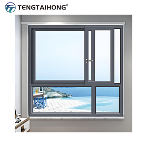 Tùy chỉnh chất lượng cao cách nhiệt trượt nhôm cửa sổ kính cường lực bão bằng chứng cửa sổ trượt - Product Image 3