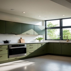 Gabinetes de cocina modernos de lujo de gama alta CBMmart con encimeras de piedra de mármol, mesa de isla, almacenamiento de madera, servicio integral - Product Image 2