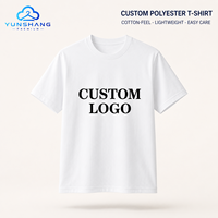 T-shirt décontracté pour homme en coton pur blanc, col rond, manches courtes, léger, écologique, séchage rapide, coupe ample, personnalisable avec logo