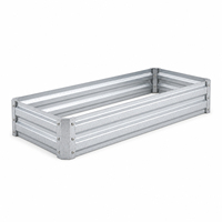 Lit de plantation minimaliste haut de gamme en tôle galvanisée écologique, colonne de support de 0,8 mm pour pépinière florale