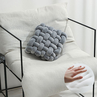 Coussin de siège en tricot SUREWALHOME pour la maison, coussin de siège carré en mousse à mémoire de forme pour chaise, canapé, coussin de dossier épais