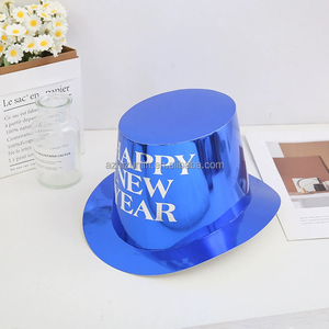 Cappelli a Cilindro Metallici Ecologici Zhizunlin per Capodanno, Halloween, <span class=keywords><strong>Natale</strong></span>, Ritorno a Scuola, Feste, Colori Personalizzabili per Adulti - Product Image 3