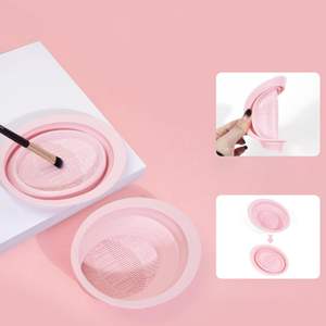 مجموعة فرش مكياج احترافية وردية اللون مكونة من 49 قطعة مع فرش الكونسيلر وظلال العيون وإسفنجات المكياج وحقيبة تخزين للاستخدام على الوجه - Product Image 6