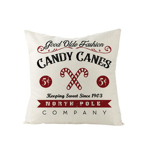 Housse de coussin de Noël <span class=keywords><strong>2023</strong></span>, motif de Noël d'<span class=keywords><strong>hiver</strong></span>, chapeau de Noël, arbre, housse de coussin pour canapé, canapé et voiture XJ032 - Product Image 3