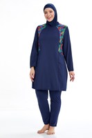 Maillot de bain M-4XL grande taille à couverture complète Maillot de bain islamique Muslimah 3 pièces Maillot de bain burkini modeste pour femmes imposantes