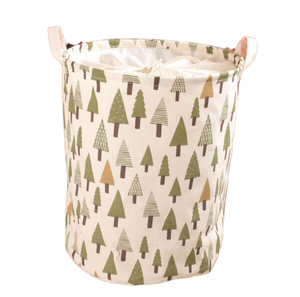 ตะกร้าผ้าพับได้ทันสมัย ขนาดใหญ่ ความจุเยอะ ผลิตจากผ้าฝ้ายลินิน พร้อมหูหิ้ว ขนาด 35x43 ซม. ผลิตในจีน สำหรับใช้ในบ้าน ขายส่ง - Product Image 1