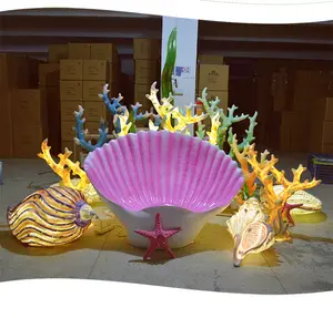 Công Viên Nước Mô Hình Động Vật 3d Bộ Mô Hình Động Vật Biển Cá Mập Bằng Sợi Thủy Tinh Di Chuyển - Product Image 1