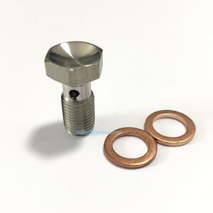 Perno Banjo de acero inoxidable para motocicleta, pinza de freno, cilindro maestro con arandelas de cobre, 10mm, M10 x 1,0 - Product Image 2