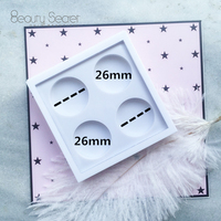 Palette de fards à paupières mats véganes en gros – 4 couleurs, finition unique, paillettes et brillance pour maquillage DIY