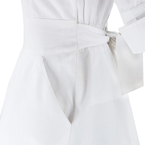 Gaun Seragam Putih Profesional YH, Dapat Disesuaikan dengan Kantong Dada, Model A-Line, untuk Perawat, Gaun Wisuda untuk Wanita, Upacara Medis - Product Image 5