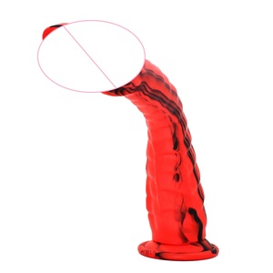 <span class=keywords><strong>Gode</strong></span> en forme de serpent rouge 11.81 pouces Silicone réaliste jouet sexuel anal et vaginal flexible pour les femmes discret stock d'entrepôt américain - Product Image 1