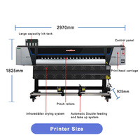 Impresora Digital de Sublimación I3200 de Alta Velocidad 1.9m para Ropa Deportiva, Telas y Textiles, Impresora de Inyección de Tinta A1