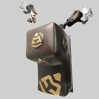 Sac de frappe lourd FightBro en cuir PU avec rembourrage EPE, cible suspendue, sac de sable pour fitness MMA, logo personnalisé imprimé en PVC, boxe F857-S